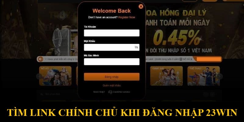 Hội viên cần tìm ra đường dẫn chính chủ đi đến sảnh chờ nhà cái 23WIN